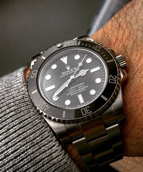 rolex submariner on 6 inch wrist